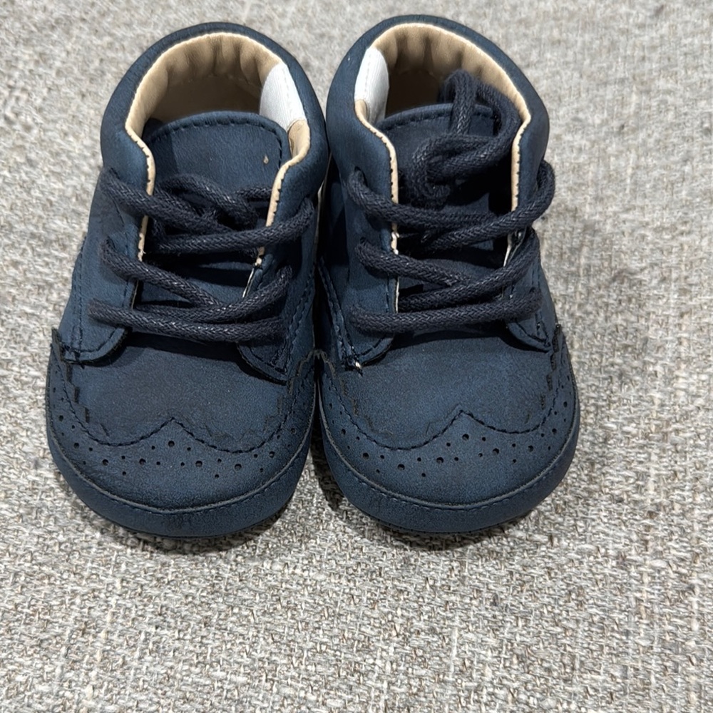 Janie and Jack Navy Dress Shoes for Kids